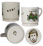Moe Howards Custom-Made Shaving Mug, With His Gold Stamp on Bottom & His Nickname MOME on Side -- Victorian-Inspired Mug Measures 4.5 in Diameter Including Handle & 3.5 Tall -- Near Fine